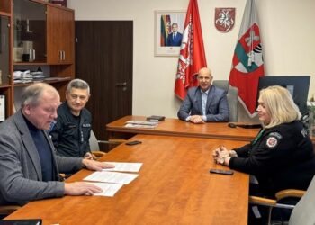 Šakiuose lankėsi Marijampolės apskrities vyriausiojo policijos komisariato viršininkas Harimantas Poškevičius