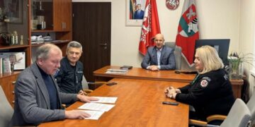 Šakiuose lankėsi Marijampolės apskrities vyriausiojo policijos komisariato viršininkas Harimantas Poškevičius