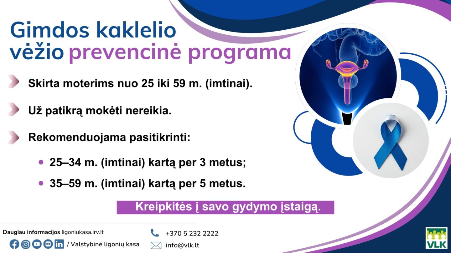 Gimdos kaklelio vėžio prevencinė programa