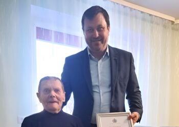 Šimtojo jubiliejaus proga pasveikintas Juozas Aželskas