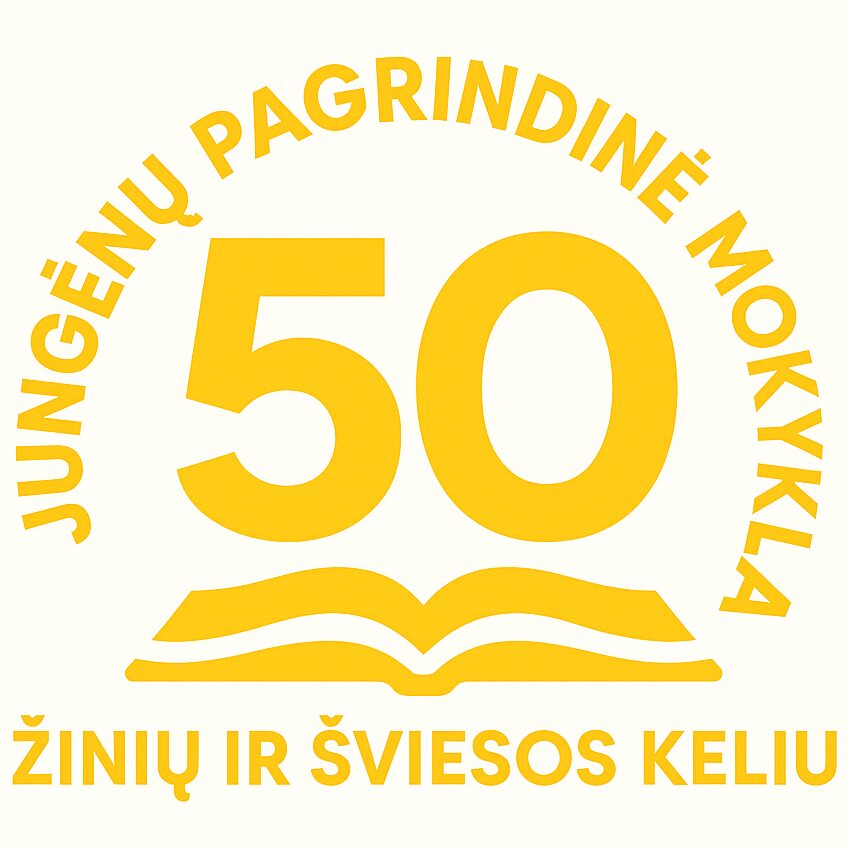 Jubiliejų mokykla pasitinka atnaujintu logotipu