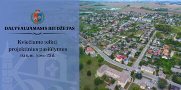 Kalvarijos savivaldybė pradeda naują dalyvaujamojo biudžeto ciklą: gyventojai kviečiami teikti savo pasiūlymus