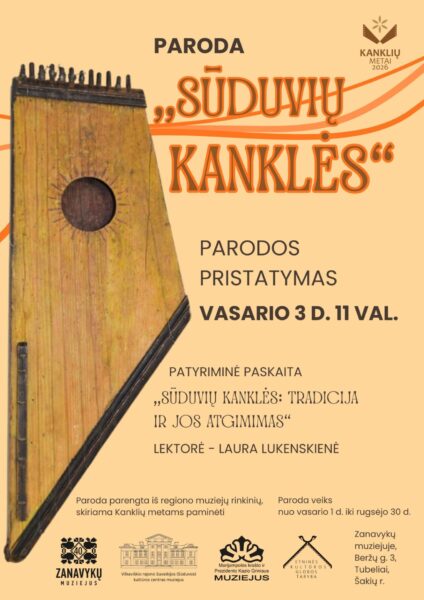 SŪDUVOS REGIONINĖS ETNINĖS KULTŪROS GLOBOS TARYBOS POSĖDIS IR PARODOS „SŪDUVIŲ KANKLĖS“ PRISTATYMAS (KANKLIŲ METAMS)