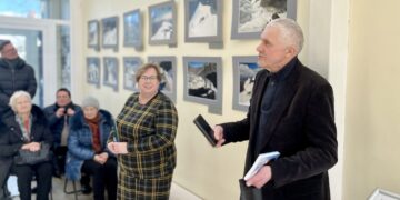 Šakiuose atidaryta fotografo ir keliautojo Vytauto Zinkevičius fotografijos darbų paroda „Tian Šanis. Lietuviškos viršukalnės“