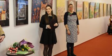 Marijampolėje atidaryta Monikos Smilgytės kūrybos darbų paroda „Spalvų pasaulis“