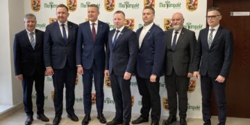Marijampolėje su darbiniu vizitu lankėsi energetikos ministras Žygimantas Vaičiūnas ir jo komanda