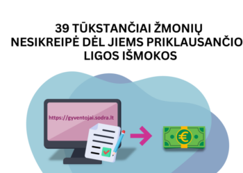 Ligos išmoka neskiriama be prašymo: „Sodra“ išsiuntė priminimus 39 tūkstančiams žmonių