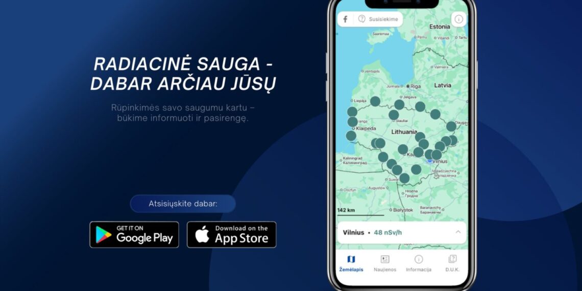 Radiacinės saugos centras pristato mobiliąją programėlę