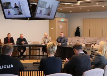 Kalvarijoje surengtas Kalvarijos savivaldybės ekstremaliųjų situacijų operacijų centro (ESOC) narių pasitarimas dėl galimo potvynio