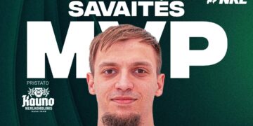 „URBO-NKL“ 23-iosios savaitės MVP – „Sūduva-Mantinga“ puolėjas Ernestas Sederevičius