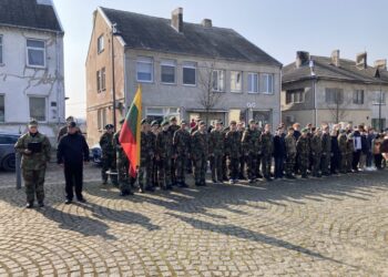 Kalvarijoje šventiniais renginiais paminėta Lietuvos Nepriklausomybės atkūrimo diena