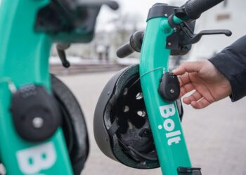 Spynos mechanizmai ant „Bolt“ paspirtukų