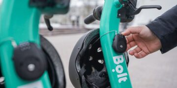 Spynos mechanizmai ant „Bolt“ paspirtukų