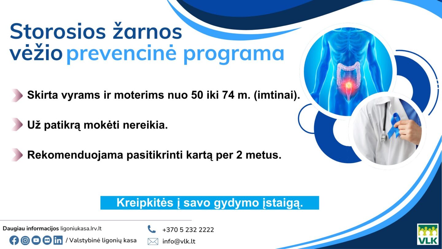 Storosios žarnos vėžio prevencinė programa