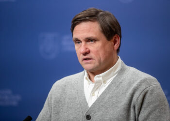 Nacionalinio krizių valdymo centro (NKVC) vadovas Vilmantas Vitkauskas.