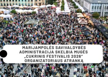 Marijampolės savivaldybės administracija skelbia mugės „CUKRINIS FESTIVALIS 2026“ organizatoriaus atranką