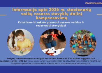Kalvarijos savivaldybė skiria paramą vaikų vasaros poilsiui: tėvams – iki 200 eurų kompensacija