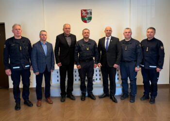 Šakiuose lankėsi PAGD vadovybė: aptarta rajono saugumo situacija ir bendradarbiavimas