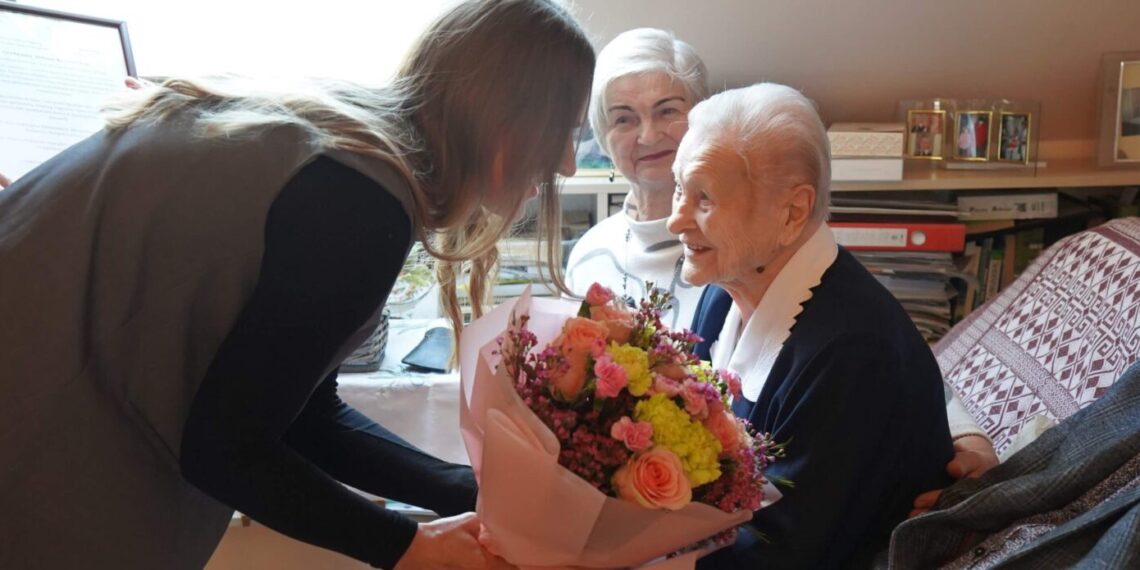 Vilkaviškio rajono gyventoja Aldona Krapaitienė atšventė 100 metų jubiliejų