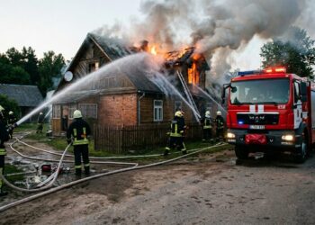 Gaisras Šilgalių kaime: dūmų detektorius ir greita ugniagesių reakcija išgelbėjo namą