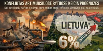Konfliktas Artimuosiuose Rytuose keičia prognozes: infliacija Lietuvoje gali siekti 6 proc.