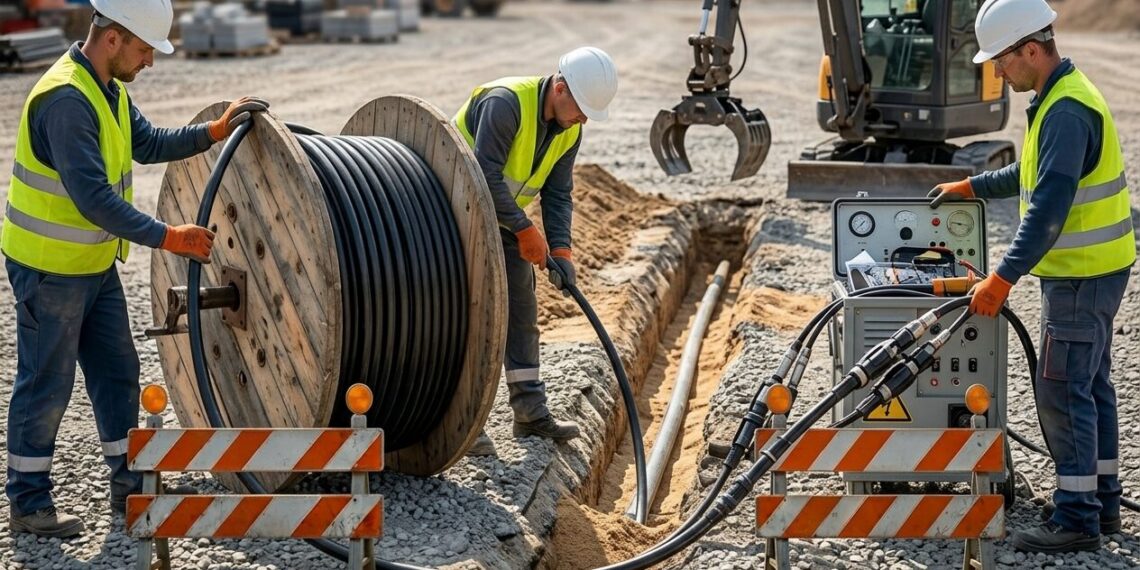 Elektros infrastruktūros įrengimo darbai
