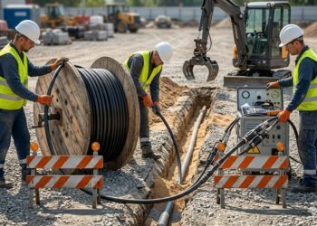Elektros infrastruktūros įrengimo darbai