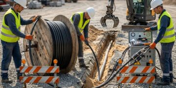 Elektros infrastruktūros įrengimo darbai