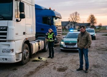 Vagystė Vilkaviškio rajone: „Daf“ ir „Scania“ vairuotojai rytą pasitiko tuščiais bakais