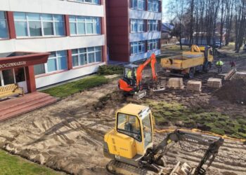 Marijampolės „Ryto“ progimnazijoje įsibėgėja atnaujinimo darbai
