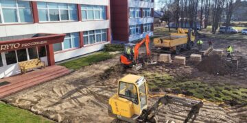 Marijampolės „Ryto“ progimnazijoje įsibėgėja atnaujinimo darbai