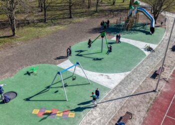 Pašešupio parke – modernesnė ir saugesnė erdvė vaikų žaidimams
