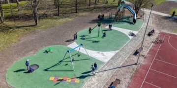 Pašešupio parke – modernesnė ir saugesnė erdvė vaikų žaidimams