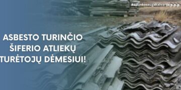 Kalvarijos savivaldybė planuoja kompensuoti asbestinio šiferio atliekų tvarkymą gyventojams
