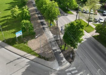 Atnaujintas pėsčiųjų ir dviračių takas Vilkaviškyje