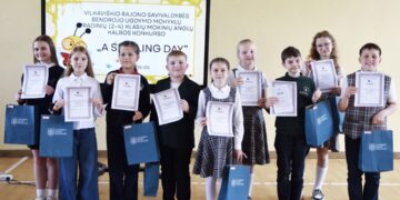 Vilkaviškio „Ąžuolo“ progimnazijoje vyko anglų kalbos konkursas „A Spelling Day“