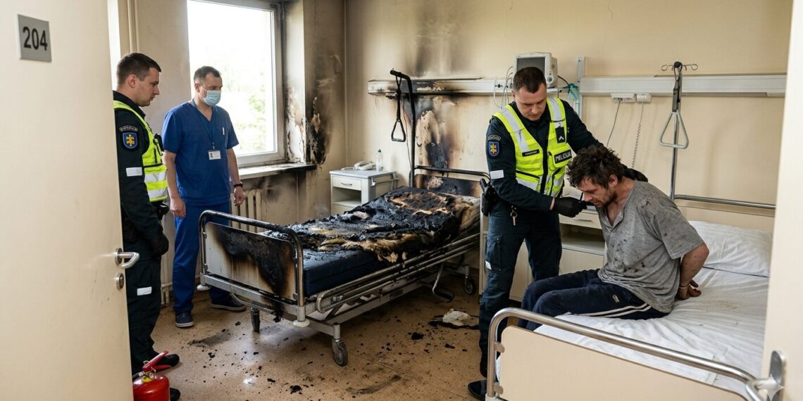 Incidentas ligoninėje: įkaušęs vyras sukėlė gaisrą palatoje