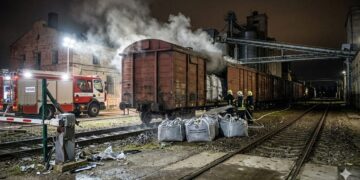 Incidentas Marijampolėje: traukinio vagone ėmė smilkti tonos saulėgrąžų išspaudų
