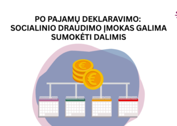 Socialinio draudimo įmokas galima sumokėti dalimis