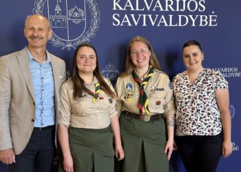 Kalvarijos savivaldybėje lankėsi Lietuvos skautijos atstovės