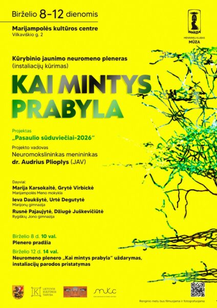 KŪRYBINIO JAUNIMO NEUROMENO PLENERAS „KAI MINTYS PRABYLA“ | MARIJAMPOLĖ