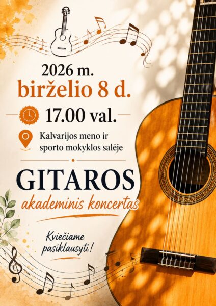 Gitaros akademinis koncertas