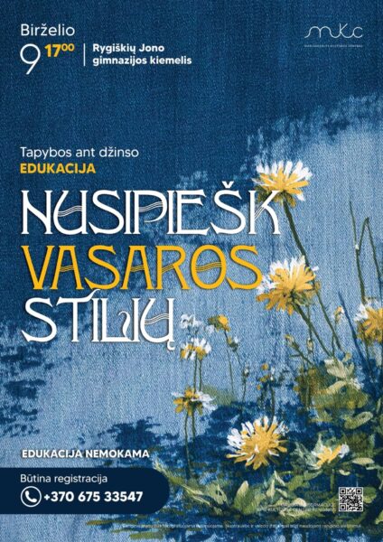 EDUKACIJA „NUSIPIEŠK VASAROS STILIŲ“
