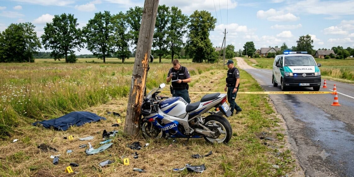Opšrūtuose po motociklo avarijos rastas mirusio vyro kūnas