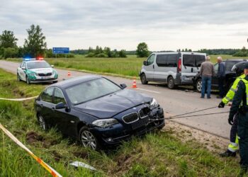 Marijampolės savivaldybėje siautėjo girtas BMW vairuotojas: aplamdė du automobilius, paspruko ir nulėkė nuo kelio