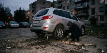 Marijampolėje iš automobilio „Hyundai“ išpjautas katalizatorius