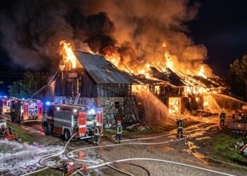 Gaisras Plokščių seniūnijoje: ugnis rijo sublokuotą ūkinį pastatą, nuostoliai – milžiniški