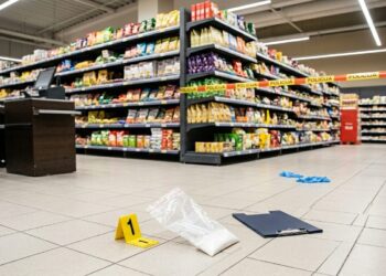 Įtartinas radinys Marijampolėje: prekybos centre palikti šviesios spalvos milteliai
