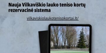 Pradėjo veikti nauja Vilkaviškio lauko teniso kortų rezervacinė sistema