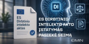 Lietuva žengia į Dirbtinio intelekto akto įgyvendinimo etapą – įstatymas pasiekė Seimą